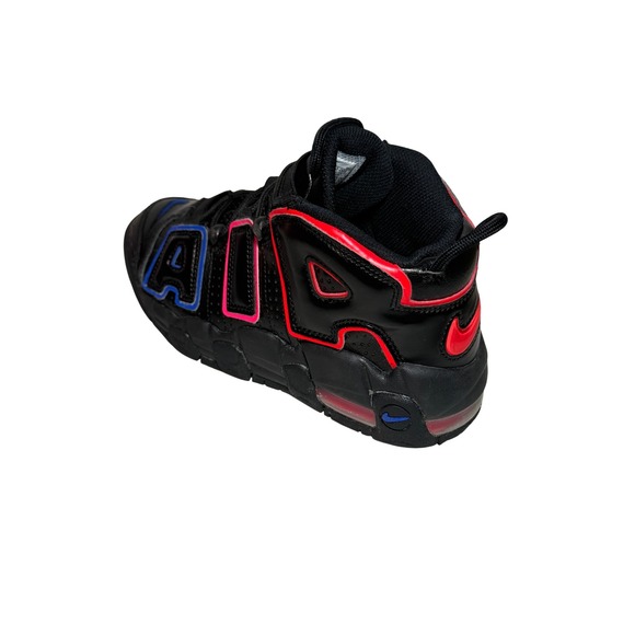 Nike Air More Uptempo TD Black Red Blue GS Youth‎ 4Y FD1012-001 - Picture 5 of 7